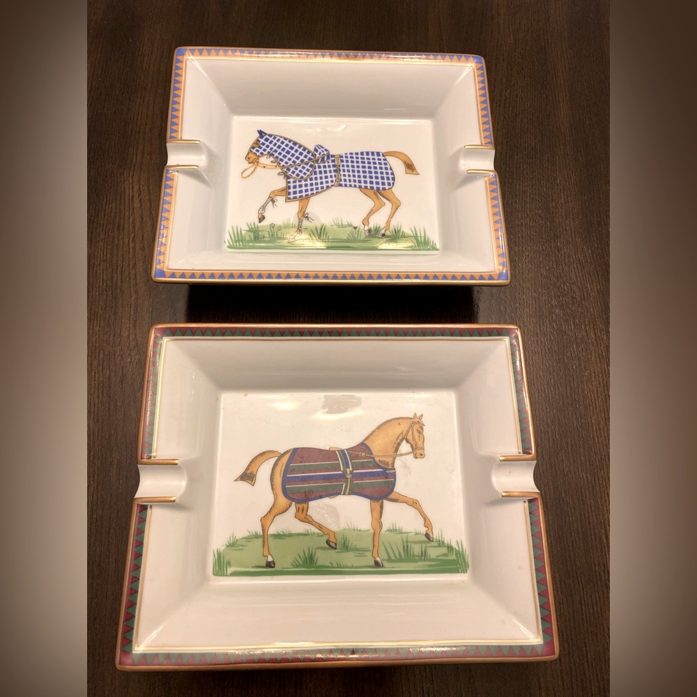 Hermes ashtrays . Have been used decoratively only.two for $400 or $250 each .